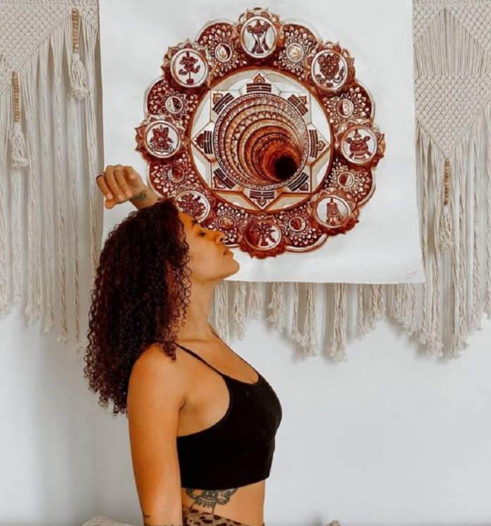Spanish influencer uses period blood for health, face mask, drawings and fertiliser