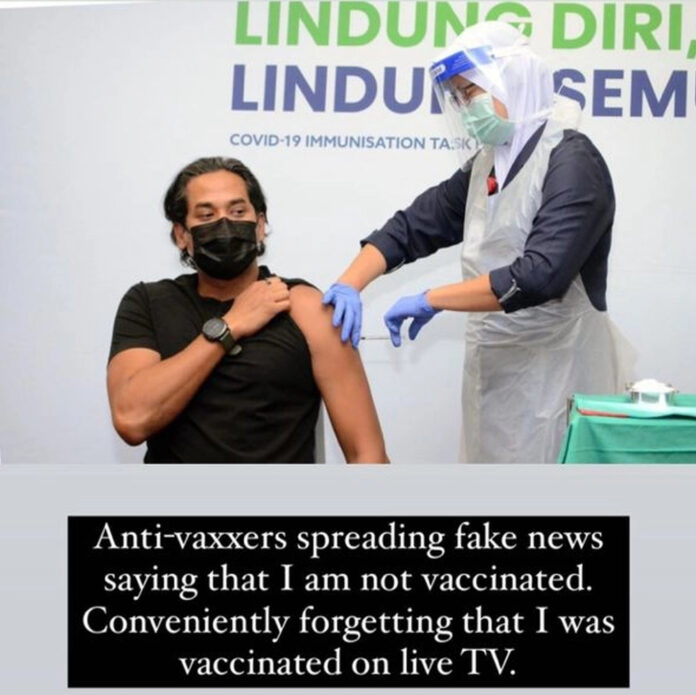 Khairy slams anti-vaxxers spreading fake news about his Covid-19 vaccination status