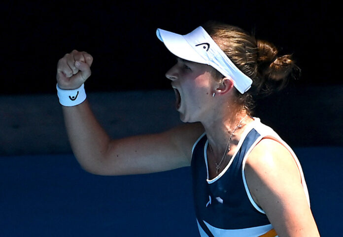 Krejcikova crushes injured Azarenka to set up Keys quarter-final