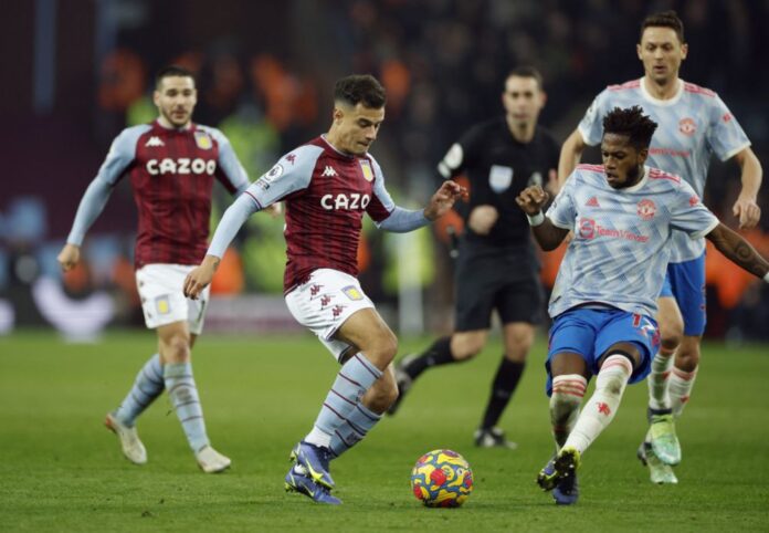 Debutant Coutinho inspires Villa comeback draw against Man Utd