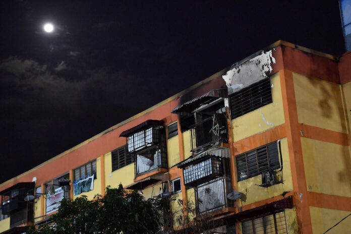 Three flat units destroyed in Setapak fire, man detained