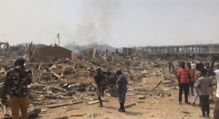 At least 17 dead after explosion in Ghana mining region