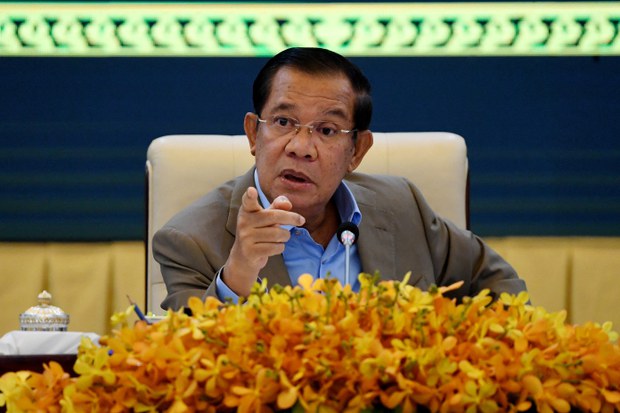 Cambodia PM gets red-carpet welcome in Myanmar as visit sparks protests