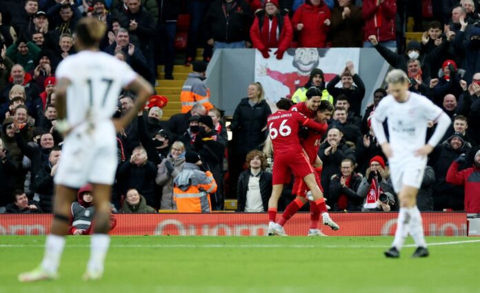Liverpool go second with comfortable win over Brentford