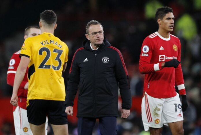 Rangnick suffers first defeat as Wolves win at Man United