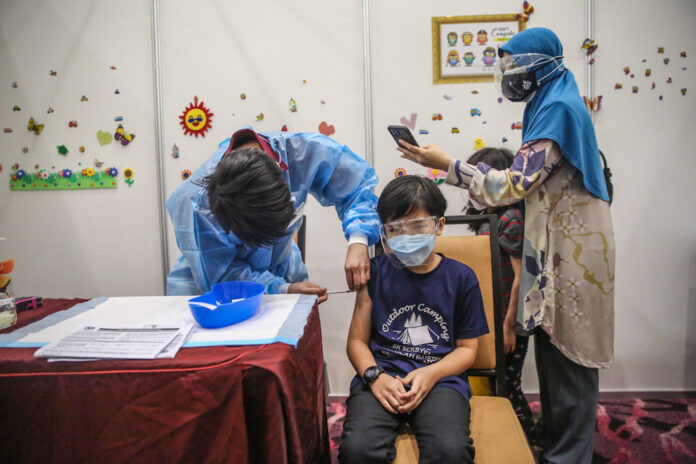 CovidNow: 34.9pc of children in Malaysia given Covid-19 vaccine