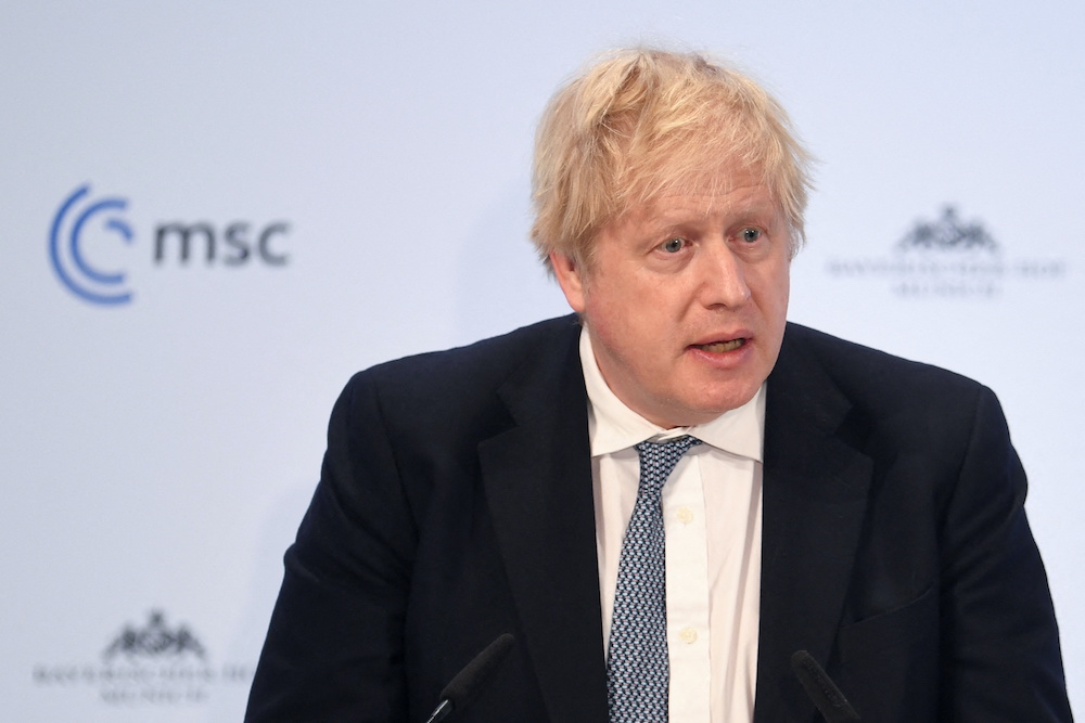 UK PM Johnson says not aiming to remove Russia's Putin