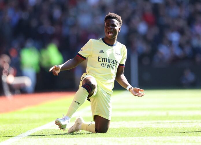 Saka strike enough to earn Arsenal win at Villa
