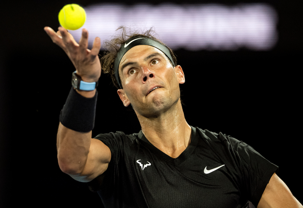 Nadal back in training after four-week rib injury layoff