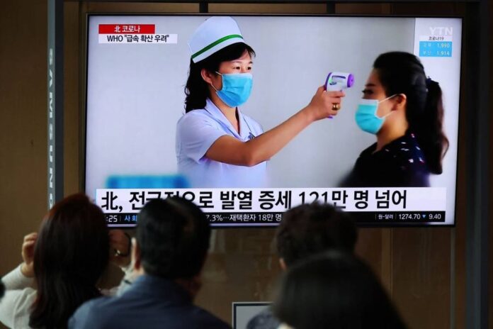 N.Korea says new fever cases under 100,000 as Covid fight heats up