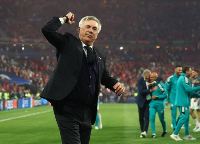 'Record man' Ancelotti puts his landmark down to luck