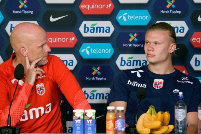 Focused Haaland remains tight-lipped about City ahead of Norway duty