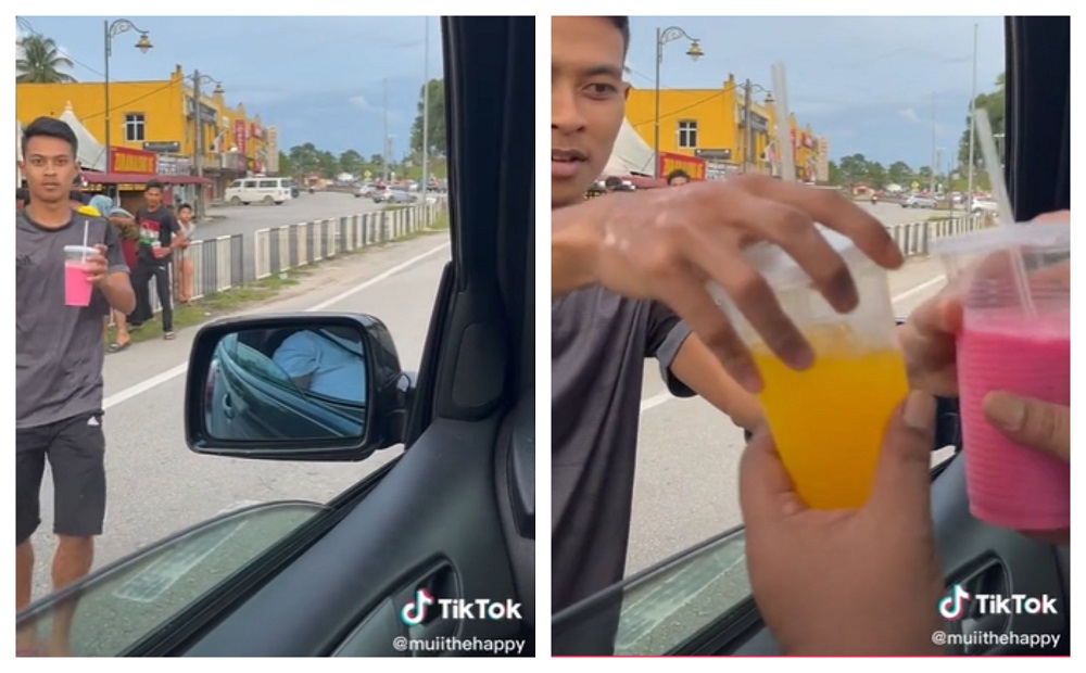 Malaysian family stuck in 25-hour traffic jam during Hari Raya grateful for drinks offered by stall vendors (VIDEO)
