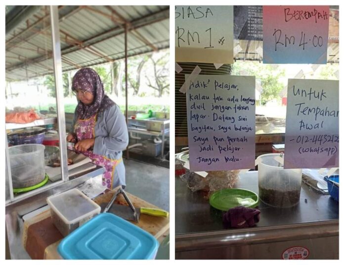 Nasi lemak seller praised online after offering free food to needy students, discounted prices at UTM cafe