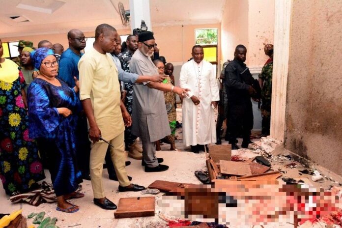 Gun attack on church in southwest Nigeria leaves 21 dead