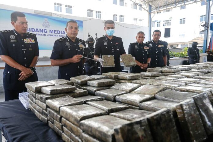 Police in Penang nab eight men, seize ganja worth over RM2m