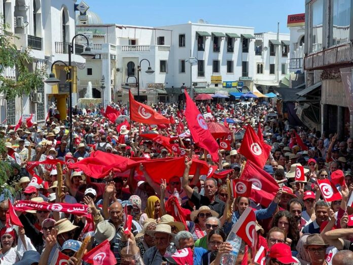 Tunisians protest against constitution referendum as opposition grows