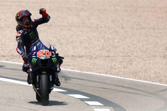 Quartararo cruises to victory at German Grand Prix after Bagnaia crash