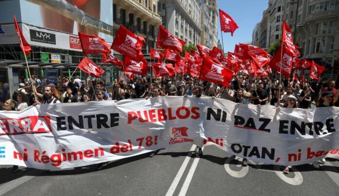 Thousands protest in Madrid against Nato summit