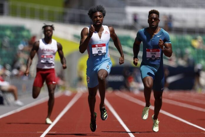 World champ Lyles edges Knighton at US trials