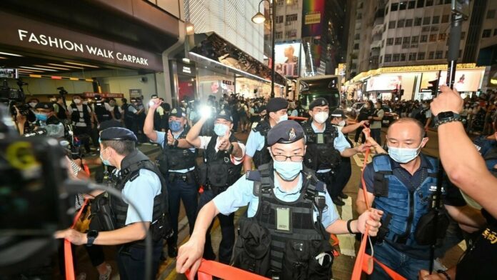 Hong Kong police make multiple arrests as Tiananmen gatherings banned