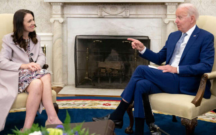 Biden asks New Zealand's Ardern for advice on extremist gun violence