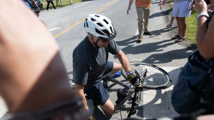 'I am good': Biden falls from bike but is unhurt