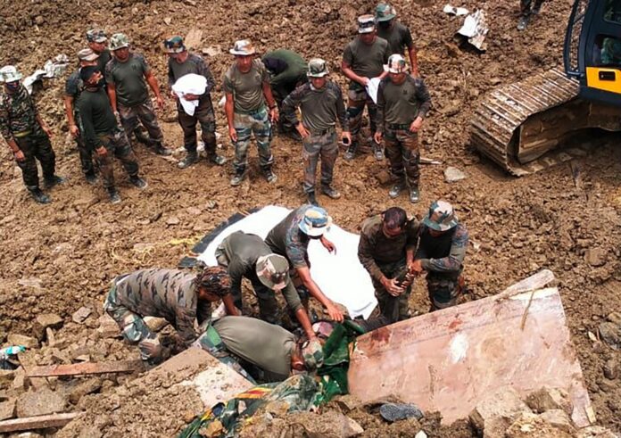 Indian landslide search enters third day with 25 dead