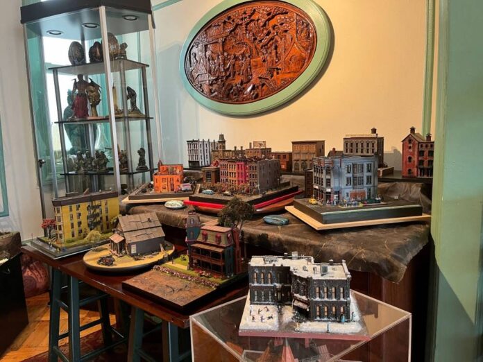New York artist turns Brooklyn home into showcase for urban dioramas