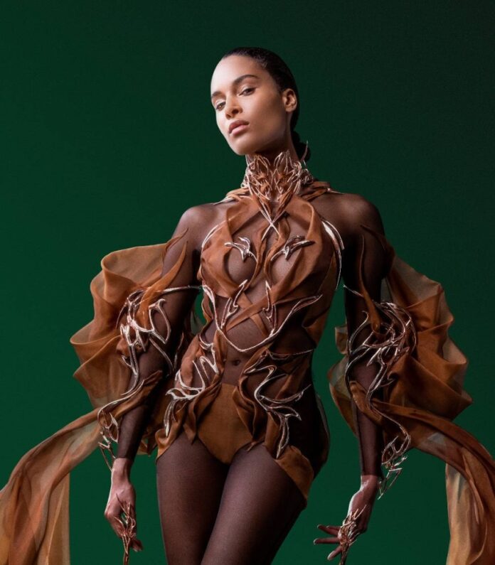 This vegan haute couture dress is made from cocoa bean husks (VIDEO)