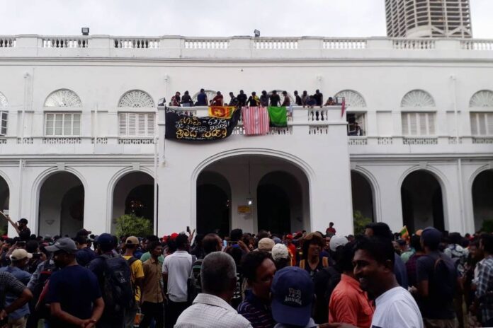 Pool party to celebrate storming of Sri Lanka's presidential palace