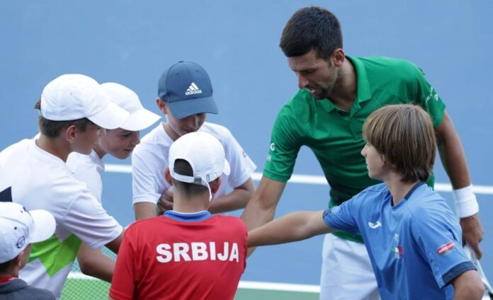 Djokovic opens regional tennis centre at Bosnian Pyramids park