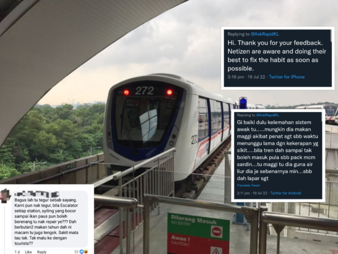Rapid KL's social media post on advising public not to eat on trains get brickbats instead