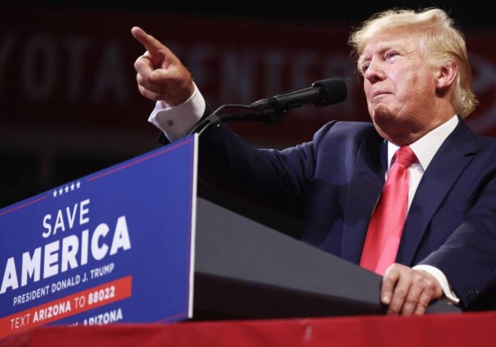 Trump, Pence hold duelling rallies as rivalry intensifies