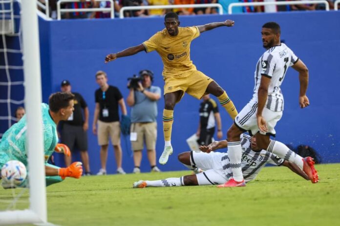 Barcelona manager Xavi 'very happy' with rejuvenated Dembele