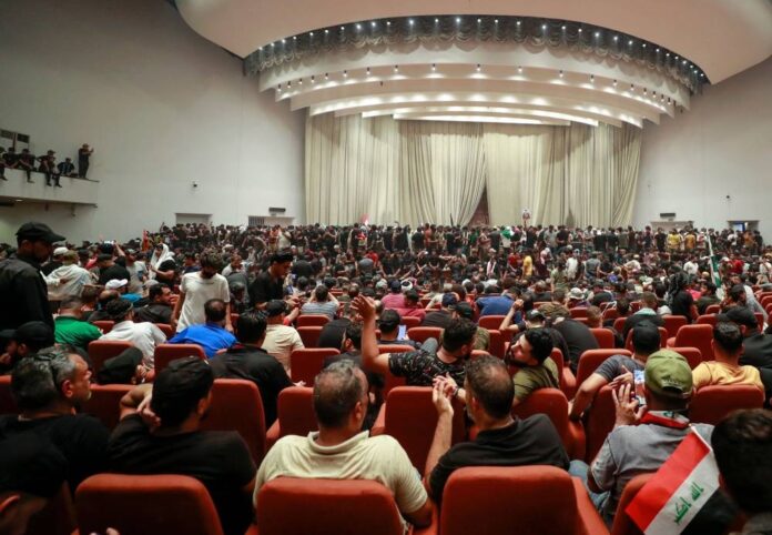 Pro-Sadr protesters vow to remain inside Iraq parliament