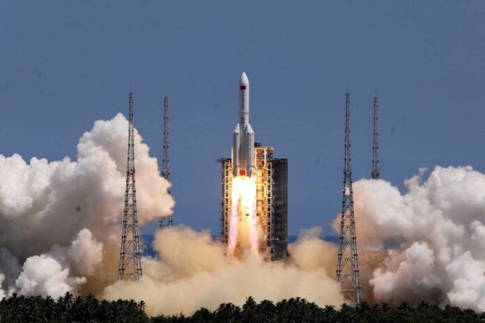 Chinese booster rocket makes uncontrolled return to Earth, say US officials