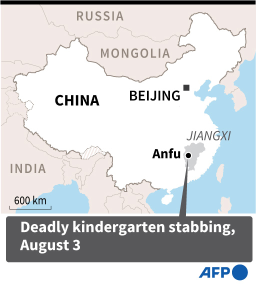 Three killed, six wounded in China kindergarten stabbing