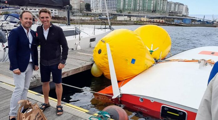 French sailor survives 16 hours under capsized boat off Spain