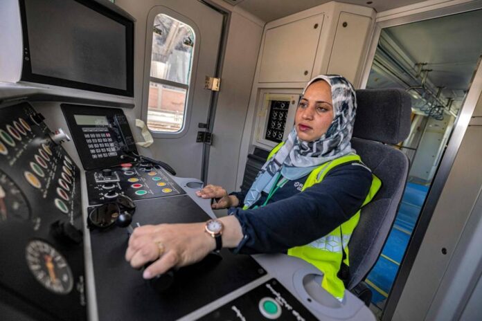 On track: Cairo metro employs Egypt's first women train drivers