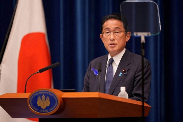 Japan PM Kishida's support tumbles, hit by questions over church and Covid