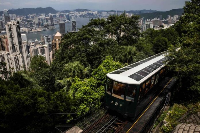 Peak Tram back on track in tourist-devoid Hong Kong