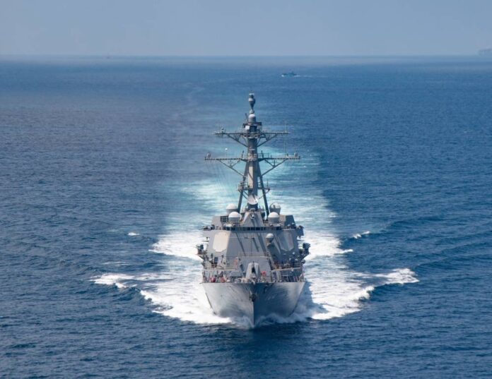 Two US Navy warships transit through Taiwan Strait