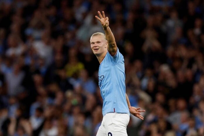 Record-breaking Haaland hits City treble, Arsenal stay perfect