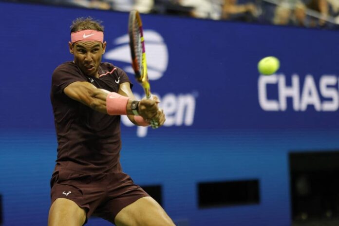 Nadal survives self-inflicted injury as Serena loses in doubles at US Open