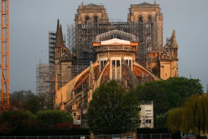 Restoration of Notre-Dame's smoke-damaged stained glass starts
