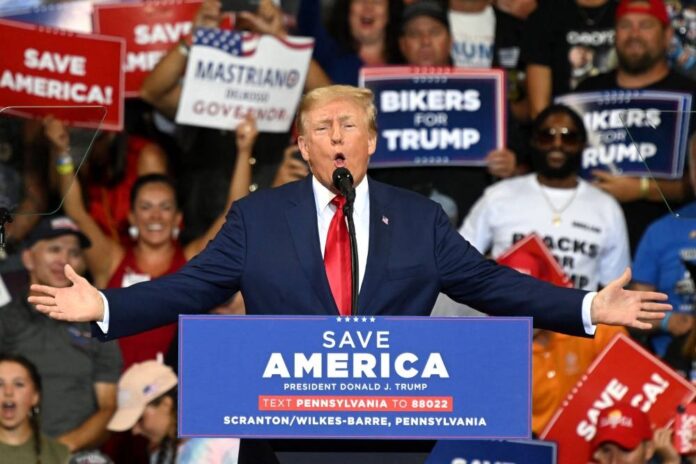 Trump brands Biden 'enemy of the state' at Pennsylvania rally