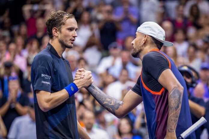 Kyrgios at same level as Djokovic and Nadal, says Medvedev