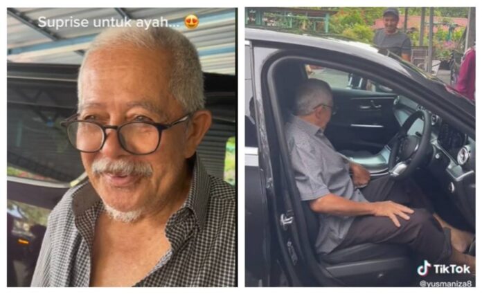 Malaysian siblings surprise their father on his 71st birthday by gifting him a Mercedes-Benz (VIDEO)
