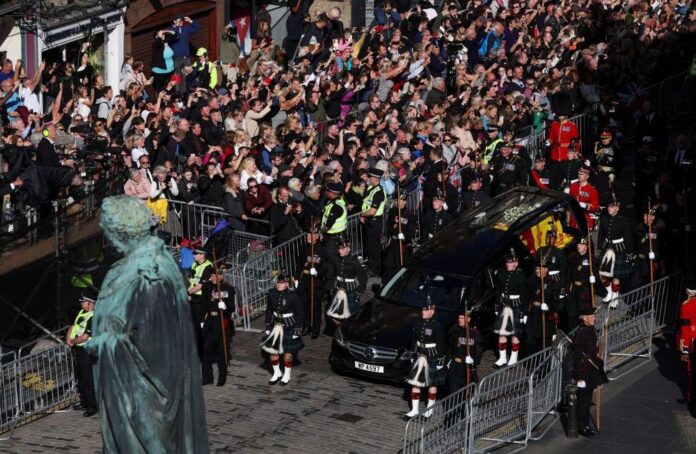 Britons pay their respects at Queen Elizabeth's coffin